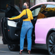 Image for article titled This Rich TikTok Star Painted Her Tesla Pink